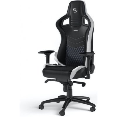 Herní židle Noblechairs EPIC SK Gaming Edition, černá/bílá/modrá (NBL-PU-SKG-001)