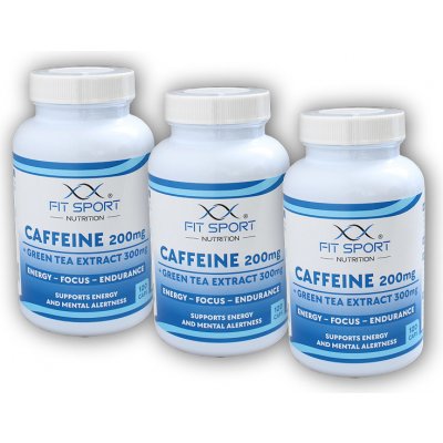 FitSport Nutrition Caffeine 200 + Green Tea 300 360 kapslí – Zboží Dáma