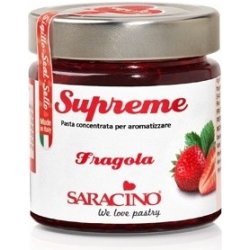 Saracino Supreme ochucovací pasta Strawberry - Jahoda 200 g