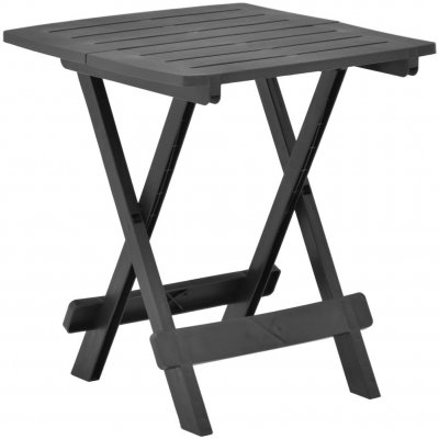 OMAXI 859934 Skládací zahradní stolek antracitový 45 x 43 x 50 cm plast – Hledejceny.cz