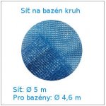 FLOBAL krycí síť 5,2 m na bazén kruh 4,6m – Zboží Mobilmania