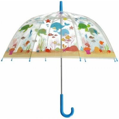 Esschert design mořský svět deštník dětský průhledný – Zboží Mobilmania