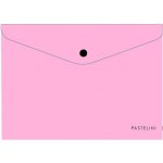 Obálka plastová s drukem A5 Pastelini růžová 402155 – Zboží Živě