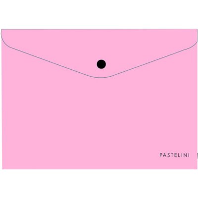 Obálka plastová s drukem A5 Pastelini růžová 402155 – Zboží Živě