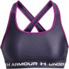 Sportovní podprsenka Under Armour Armour Medium Support Crossback Womens TemperedSteel