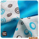 Plenka Kikko XKKO BMB 30 x 30 Spiral&Bubles Cyan MIX 9 ks