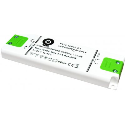 POS, 30W Nábytkový napájecí zdroj, FTPC30V24-C2, 24V, 1,25A, IP20 – Hledejceny.cz