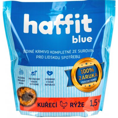 HAFFIT BLUE kuřecí s rýží 1,5 kg – Zbozi.Blesk.cz
