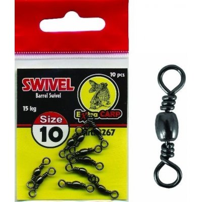 Extra Carp Obratlík Barrel swivel vel.12 10ks – Zboží Mobilmania