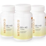 WETYZO Vitamin D3 + K2 Vegan D3 4 000 IU / K2 400 mcg 3 × 90 kapslí – Hledejceny.cz
