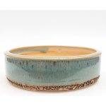 E-bonsai keramická bonsai miska 18 x 18 x 5 cm zelená – Sleviste.cz