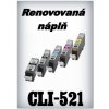 Renovovaná náplň a toner Canon CLI-521BK - renovované