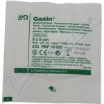 Gazin gáza hydrofilní skládaná komprese sterilní 5 x 5 cm 100 ks – Zboží Dáma