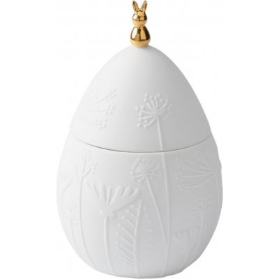 räder Velikonoční dekorace Egg / Floral, bílá barva, porcelán – Zboží Mobilmania