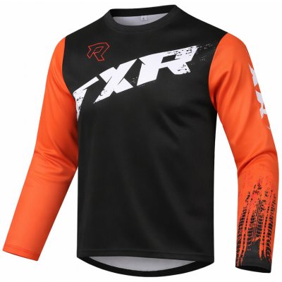 Dětský motokrosový dres TXR Pulse černo-oranžový – Zbozi.Blesk.cz