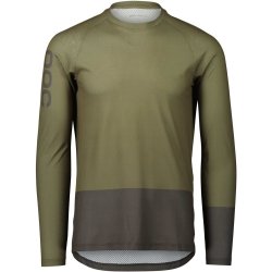 POC MTB Pure LS Jersey Epidote Green/Sylvanite Grey