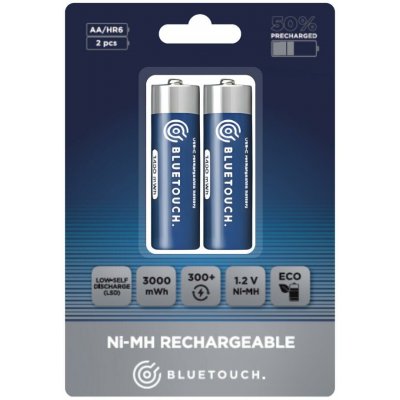 BLUETOUCH nabíjecí baterie AA 3000 mWh U1273 – Zboží Živě