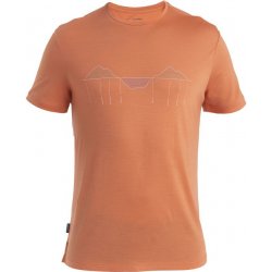 Icebreaker Mens Merino 125 Cool-Lite Sphere III SS Tee Trail Climb Ember