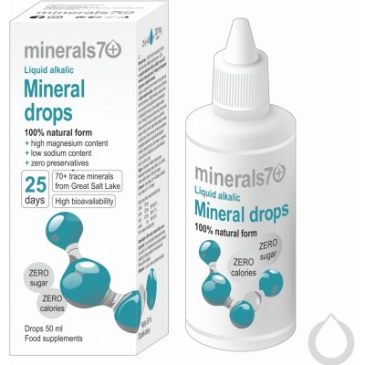 minerals70 Mineral Drops 100% přírodní koncentrát 50 ml – Zboží Mobilmania