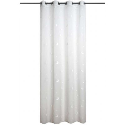 STOF Záclona s motivem měsíce 140 x 260 cm, bílý bílý – Hledejceny.cz
