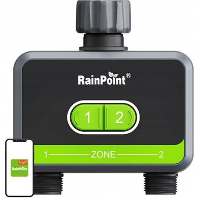 RainPoint ovladač pro 2 zóny s aplikací Tuya a BT 5.0 Hubem – Hledejceny.cz