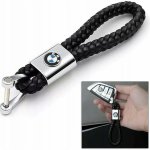 Přívěsek na klíče PLETENÝ KOŽENÝ S LOGEM BMW – Zbozi.Blesk.cz
