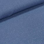 Polyesterový úplet LESK 2872/02 UNI jednobarevný modrý se třpytkami, š.140cm (látka v metráži) – Zbozi.Blesk.cz