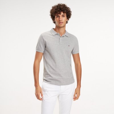 Tommy Hilfiger pánské šedé polo Global