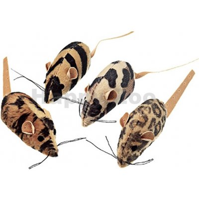 Karlie leopardí myš 4ks – Zboží Mobilmania