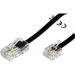 Goobay 11.92.9858 telefonní RJ45 - RJ11, 10m, černý – Zboží Mobilmania