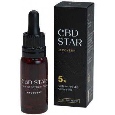 CBD Star CBG RECOVERY olej 5% CBG 10 ml – Hledejceny.cz