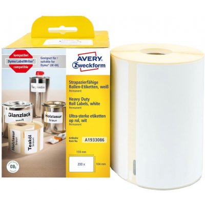 Avery Zweckform A1933086 Termoetikety 104x159 mm, 200 ks, bíé, kompatibilní DYMO 1933086 – Zboží Živě