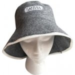 Beluto Klobouk šedý s lemem a nápisem sauna – Sleviste.cz