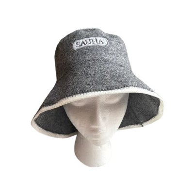 Beluto Klobouk šedý s lemem a nápisem sauna – Sleviste.cz