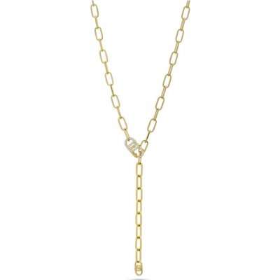 Liu Jo Dlouhý pozlacený náhrdelník s krystaly LJ2619 – Zboží Mobilmania