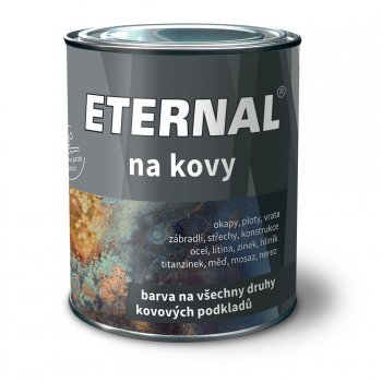 Eternal na kovy univerzální barva na všechny kovy 700 g 441 stříbrná