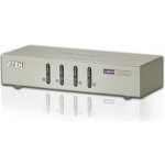 Aten CS-74U KVM přepínač 4-port, USB, audio 2.1, včetně kabelů – Zbozi.Blesk.cz