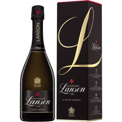 Lanson Le Black Réserve Brut 12,5% 0,75 l (karton) – Zboží Mobilmania