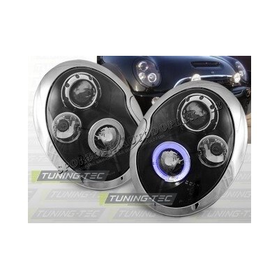 MINI 2001-06 PŘEDNÍ ČÍRÁ SVĚTLA ANGEL EYES BLACK – Hledejceny.cz