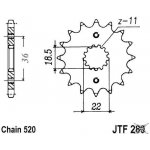JT Sprockets JTR 488-46 | Zboží Auto