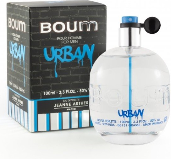 Jeanne Arthes Boum pou Bergamot vanilka pačuli URBAN toaletní voda pánská 100 ml