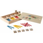 Montessori Playtive Dřevěná motorická hra (karty s čísly / box na tyčinky) – Hledejceny.cz