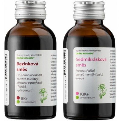 Dědek kořenář IQ Semikrásková směs 100 ml a Bezinková směs 100 ml – Hledejceny.cz