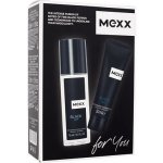 Mexx Black Man deodorant sklo 75 ml + sprchový gel 50 ml dárková sada – Zboží Mobilmania