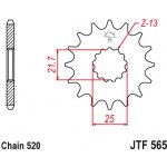 JT Sprockets JTF565-14RB – Zboží Mobilmania