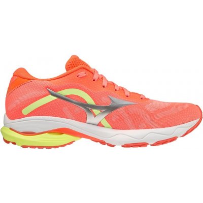 Mizuno Women Wave Prodigy 3 Neon Flame Silver Neo Lime