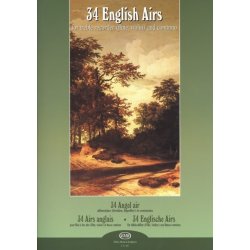34 English Airs altová zobcová flétna příčná flétna housle a klavír