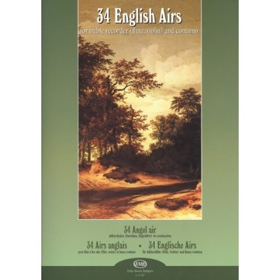 34 English Airs altová zobcová flétna příčná flétna housle a klavír – Zboží Mobilmania