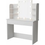 Goleto toaletní stolek Bella s LED osvětlením bílý – Hledejceny.cz