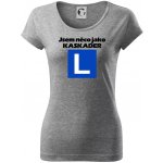 Autoškola něco jako kaskadér triko Pure Tmavě šedý melír – Hledejceny.cz